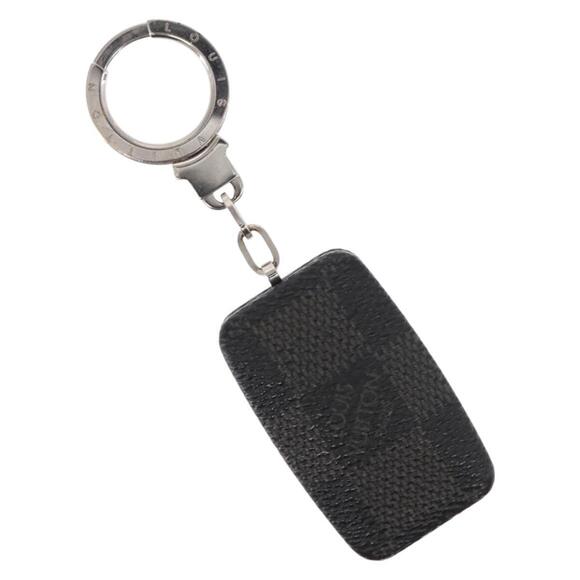LOUIS VUITTON Damier Graphite Astropill Key Holder M66123 LV Auth 162719